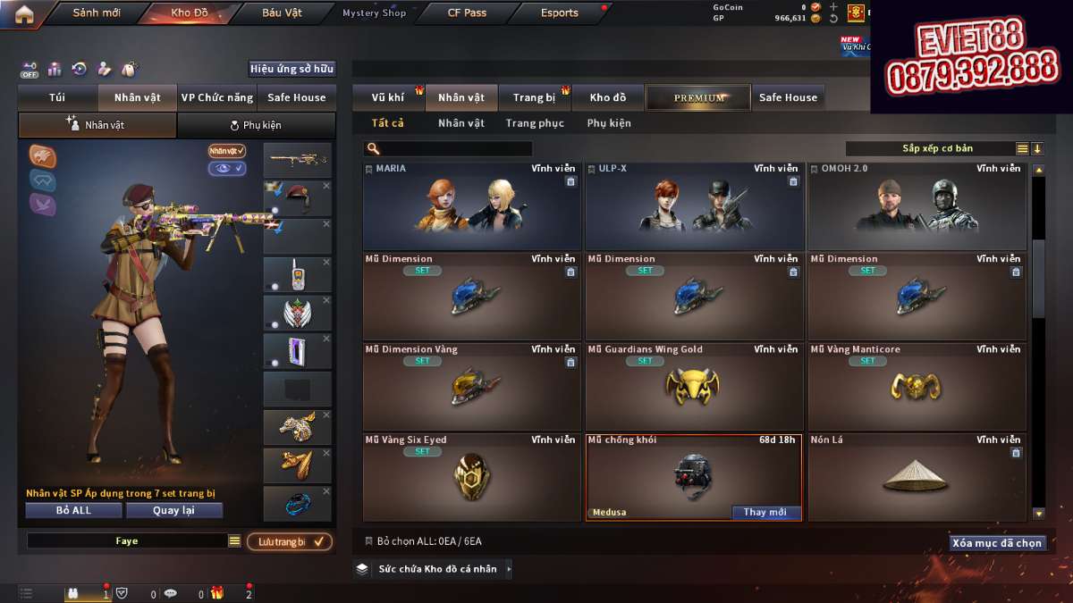 shop acc cf uy tin gia re